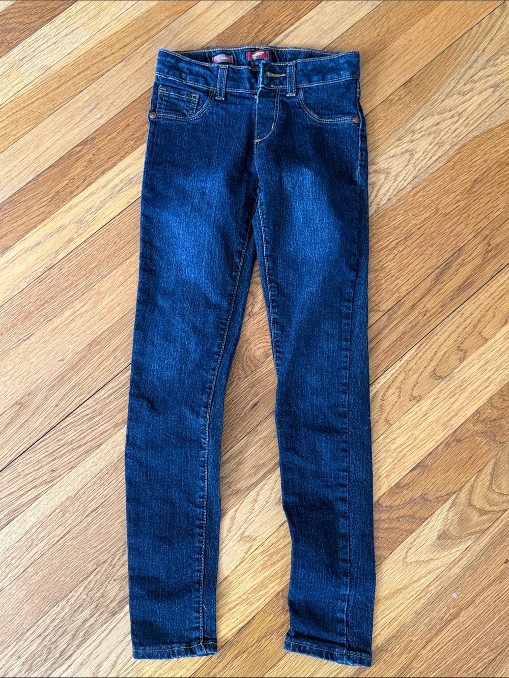 3/$12 Arizona Jean Company Dark Indigo Skinny Jean Jeggings (10 Slim)